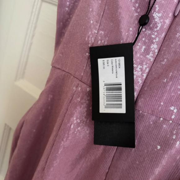 HALSTON Alania Ruched A-Line Sequin Gown - Picture 10 of 10